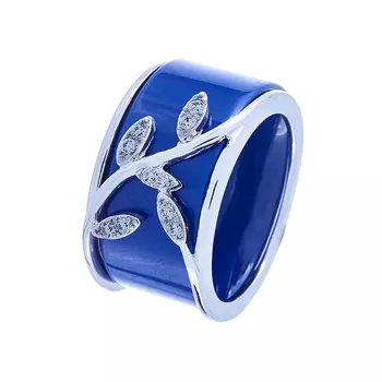 Кольцо из серебра TC-R00870-BL-W-X-X-W