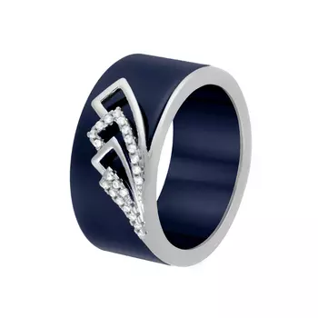 Кольцо из серебра TC-R00871-Вl-W-X-X-W