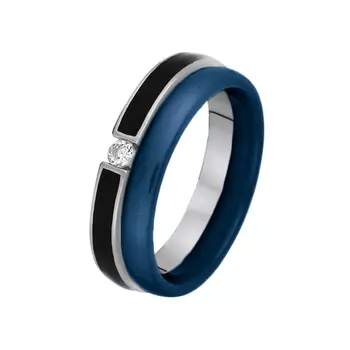 Кольцо из серебра TC-R01035-Вl-W-X-B-W