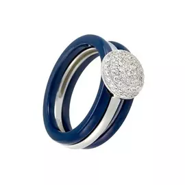 Кольцо из серебра TC-R01153-Вl-W-X-X-W