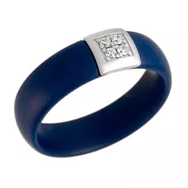 Кольцо из серебра TM-R00662-Вl-W-X-X-W