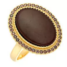 Кольцо из серебра TM-R00746-BR-L-X-X-DB