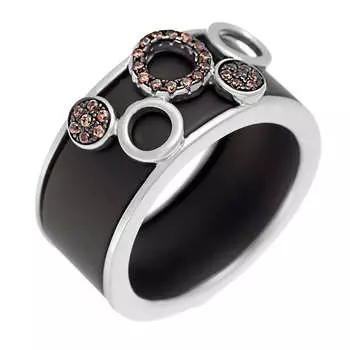 Кольцо из серебра TM-R00860-B-WB-X-X-DB