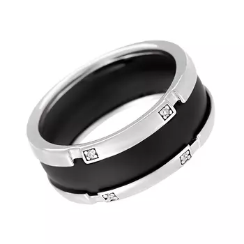 Кольцо из серебра TM-R00942-1-B-W-X-X-W