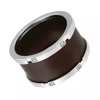 Кольцо из серебра TM-R00942-BR-W-X-X-W