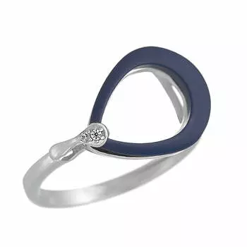 Кольцо из серебра TM-R01047-Вl-W-X-X-W