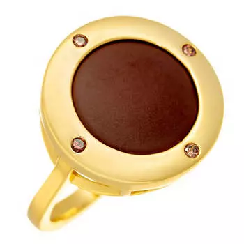 Кольцо из серебра TM-R01066-BR-L-X-X-DB