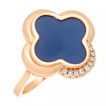 Кольцо из серебра TM-R01072-Вl-G-X-X-W