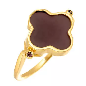 Кольцо из серебра TM-R01075-BR-L-X-X-DB