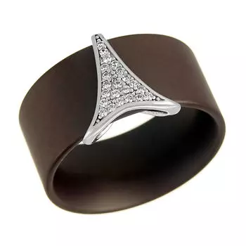 Кольцо из серебра TM-R01162-BR-W-X-X-W