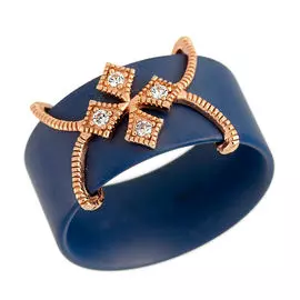 Кольцо из серебра TM-R01248-Вl-G-X-X-W