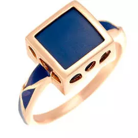 Кольцо из серебра TM-R01334-Вl-G-X-Bl-X