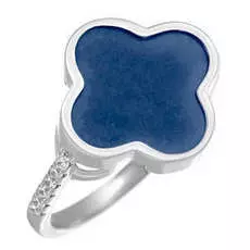 Кольцо из серебра TM-R01381-Вl-W-X-X-W