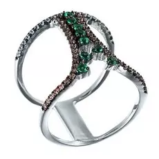 Кольцо из серебра WR23771-BH1_KO_001_WG