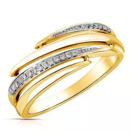 Кольцо из жёлтого золота с бриллиантами МэR50544