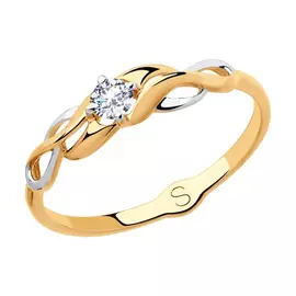 Кольцо из золота 018076