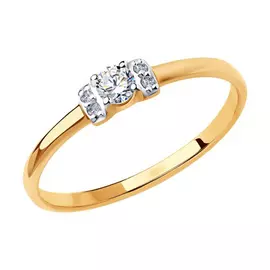 Кольцо из золота 018409