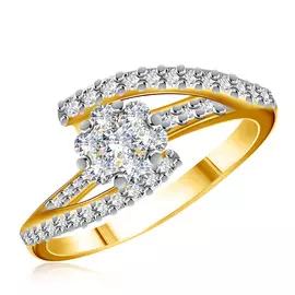 Кольцо из золота 2Б0ВК135-010