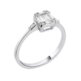 Кольцо из золота 413-1B-W