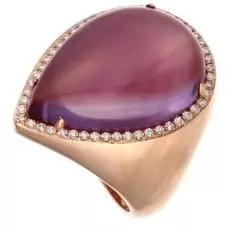 Кольцо из золота ER00071DAMD4R1_KO_PINK