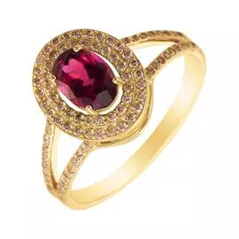 Кольцо из золота KHAE_1002_KO_DN_TUR_YG