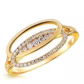 Кольцо из золота ЛаR13085D-Y