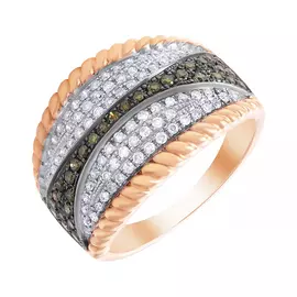 Кольцо из золота MR28750D-19_KO_DG_YG