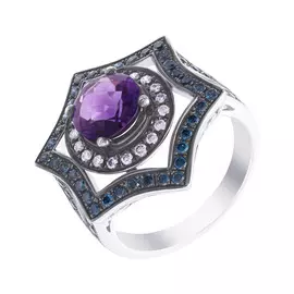 Кольцо из золота MR30237P-2_KO_DL_AM_WG