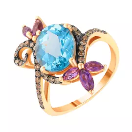 Кольцо из золота MR35331P_KO_DN_AM_BT_PINK