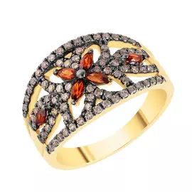 Кольцо из золота MR82185-BR-RGT-YG_DN_G_YG