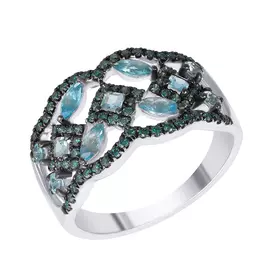 Кольцо из золота MR82190-BL-SWBT_KO_DL__WG