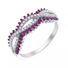 Кольцо из золота MR83268-WD-RU_KO_RU_WG