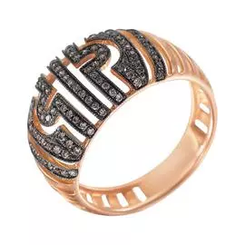 Кольцо из золота MR85041-BR-RG_KO_DN_PINK