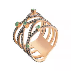 Кольцо из золота R0046_PINKDWEM_EM_PINK