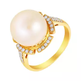 Кольцо из золота R01375PL4YT_WP_YG