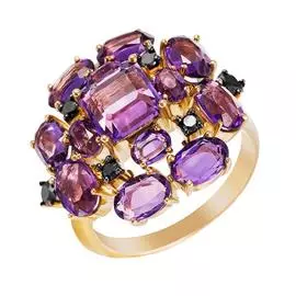 Кольцо из золота R12130AM-BL_Y_DB_AM_YG