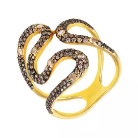 Кольцо из золота R13716BR-D_Y_DN_YG