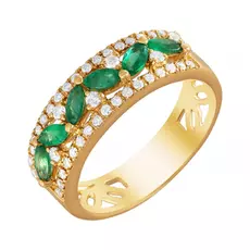 Кольцо из золота R14437E-DY_KO_EM_001_YG