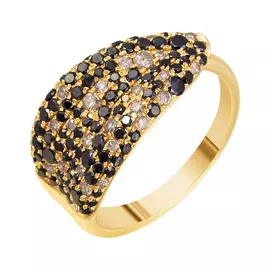 Кольцо из золота R25641_DB_DN_YG