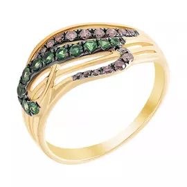 Кольцо из золота R27407_DN_TV_YG