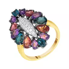 Кольцо из золота R28423_KO_AM_LT_TUR_YG