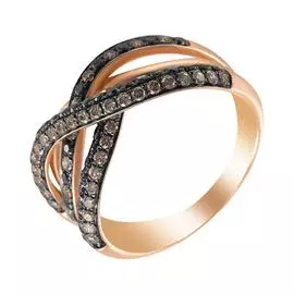 Кольцо из золота R28664_KO_DB_DN_PINK