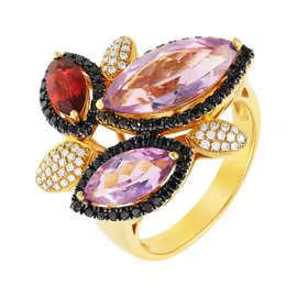 Кольцо из золота R31685C_DB_AM_GRB_YG