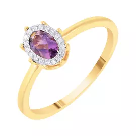 Кольцо из золота R33766_KO_AM_PINK