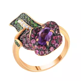 Кольцо из золота R38456A014RB001_KO_P_PINK