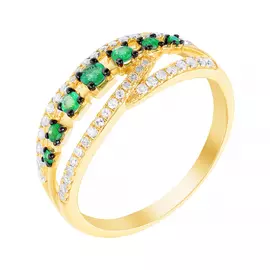 Кольцо из золота R50540A1S14YB001_KO_EM_YG