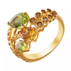 Кольцо из золота RG-33022_KO_SM_CT_PD_YG