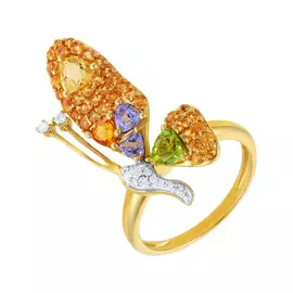 Кольцо из золота RR11785_OS_CT_PD_TA_YG