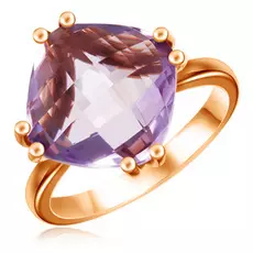 Кольцо из золота с аметистом 01К315076