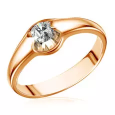 Кольцо из золота с бриллиантом 15319002